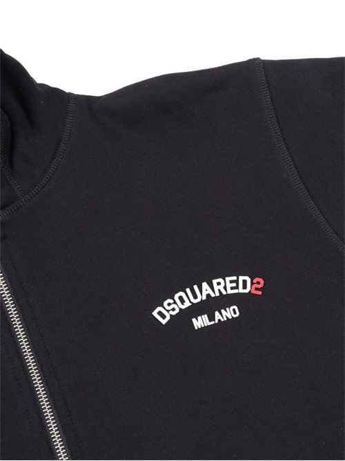 Felpa unisex bambino Dsquared2 nera Dsquared Kids | DQ3188D0AGUDQ900
